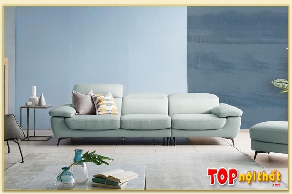 Hình ảnh Chụp chính diện mẫu sofa văng da đẹp SofTop-0750