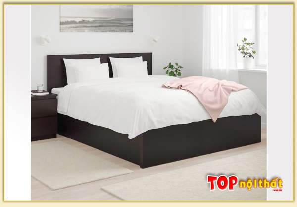 Giường ngủ đơn giản gỗ Melamine chung cư GNTop-0312