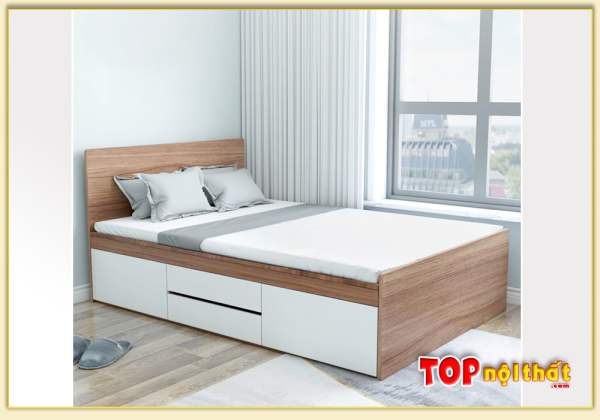Hình ảnh Giường ngủ gỗ công nghiệp cho chung cư nhỏ GNTop-0264