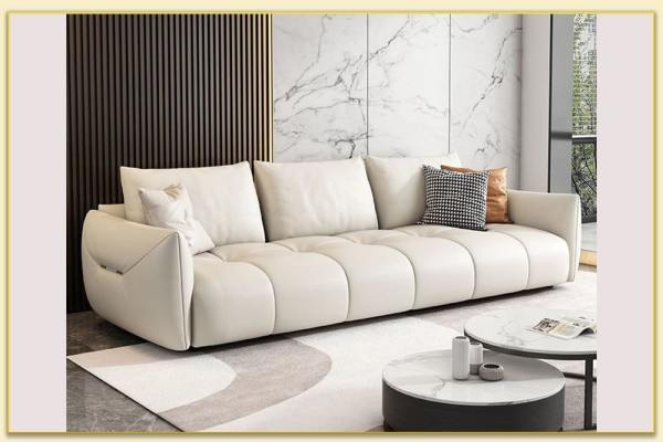 Hình ảnh Mẫu ghế sofa văng dài màu trắng đẹp Softop-1573