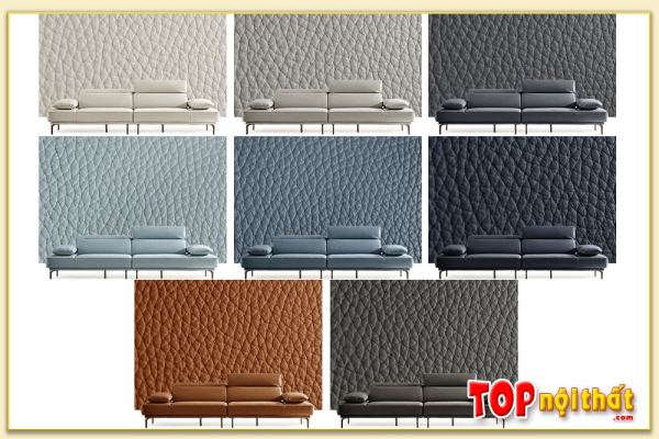 Hình ảnh Sofa văng da có nhiều màu sắc đẹp SofTop-0819