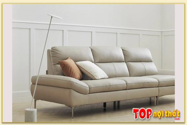 Hình ảnh Tay ghế mẫu sofa văng da đẹp SofTop-0907