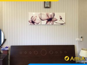 Tranh canvas phòng ngủ hoa xray tím TraTop-1140