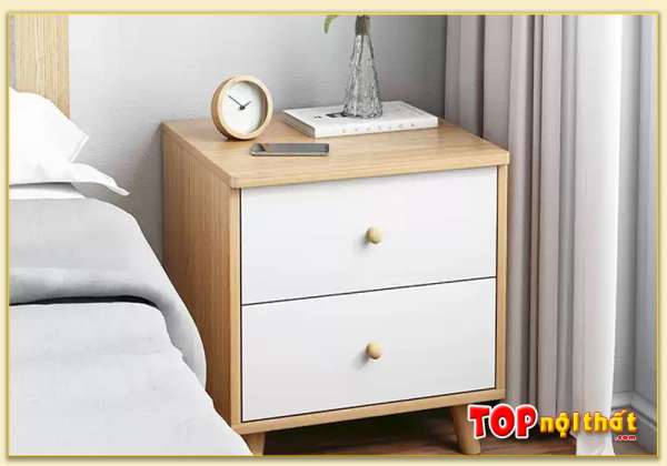 Hình ảnh Tủ gỗ đầu giường giá rẻ hiện đại TDGTop-0019