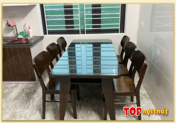 Hình ảnh Bộ bàn ăn đẹp kết hợp ghế Mango hiện đại BGATop-0037B