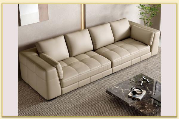 Hình ảnh Góc nghiêng mẫu sofa văng da cỡ lớn Softop-1701