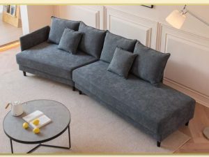 Hình ảnh Bài trí sofa văng nỉ vải kiểu chếch trong phòng khách Softop-1802