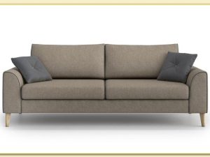 Hình ảnh Chụp chính diện sofa văng nỉ màu nâu Softop-1197