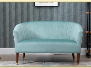 Hình ảnh Ghế sofa văng nỉ đẹp màu xanh Softop-1242