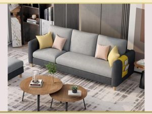 Hình ảnh Sofa văng nỉ 3 chỗ bài trí trong phòng khách Softop-1615