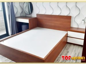 Hình ảnh Giường ngủ đơn giản có ngăn kéo gỗ công nghiệp GNTop-0119