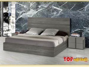 Hình ảnh Giường ngủ đơn giản gỗ MDF cho chung cư hiện đại GNTop-0372