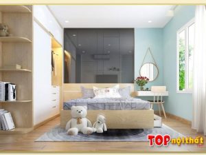 Hình ảnh Giường ngủ đơn giản hiện đại gỗ công nghiệp đẹp GNTop-0128